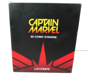 Loot Crate Exclusive Captain Marvel 3D Comic Standee Figure New Open Box - Picture 1 of 7