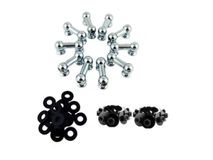 Asasas de tubo de doble extremo Goedrum 10 con tornillos - 39,7 mm / 1,56 pulgadas (1 9/16") - Imagen 1 de 3