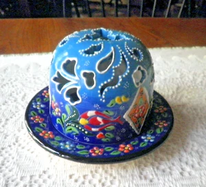 Hand Painted Ceramic Fairy Lamp Tea Light Holder - Picture 1 of 4