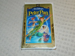 Disney Peter Pan (VHS, 1998, 45th Anniversary Limited Edition) NEW - Picture 1 of 7