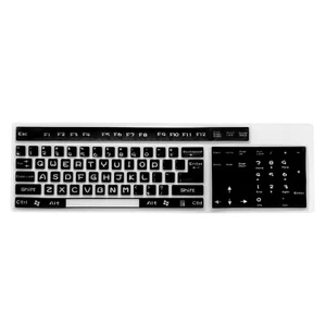 1Stk PC Tastatur Abdeckung Schreibtisch Tastatur Hülle Cover 17.3"x5.3" Schwarz - Bild 1 von 5