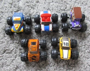 VTG 1990s MICRO MACHINES 5 LOT MONSTER TRUCK PORSCHE 928 WILLYS VG COND *READ* - Picture 1 of 5