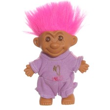 Troll Zaubertroll Figur pink klein 80er 90er 12cm vintage ohne Funktion