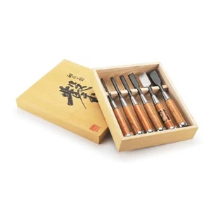 Okyo Japanese Chisel Set with Storage Box - 6 Piece - Picture 1 of 3