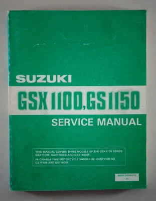 Manual De Taller / Manual De Reparación Suzuki GSX 1100 / GS 1150 Año 01/1984 - Imagen 1 de 2