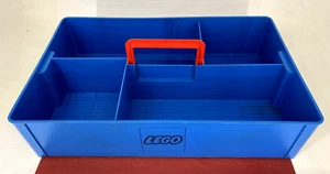 Vintage 1970s ☆ Lego System☆ Blue Compartment Stackable Storage Box | Carry Tray - Picture 1 of 4