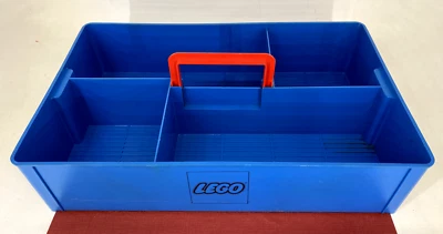 Vintage 1970s ☆ Lego System☆ Blue Compartment Stackable Storage Box | Carry Tray - Image 1 of 4