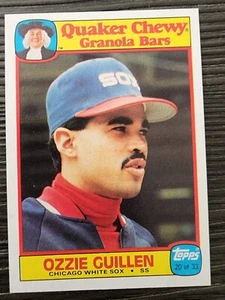1986 TOPPS QUAKER OATS #20 OZZIE GUILLEN CHICAGO WHITESOX MLB BASEBALL CARD MT - Picture 1 of 2