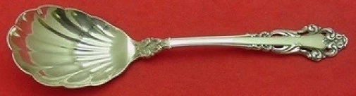 Grande Renaissance de Reed & Barton cuchara de azúcar esterlina concha 6 1/4" Foto 1 de 2