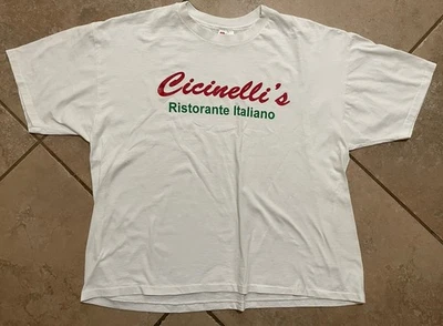 Cicinelli’s Ristorante Italiano Vintage Single Stitch Tshirt XXL - Image 1 of 4