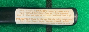 Ping Zing 2 BeCu Grip And Sole Sticker putter Beryllium copper - Picture 1 of 11
