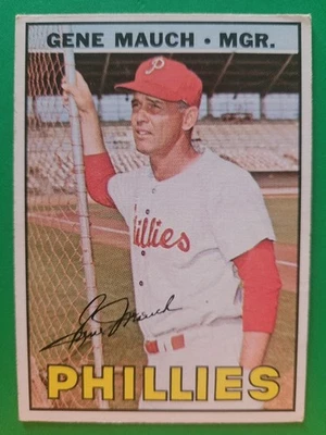 1967 Topps Gene Mauch #248 Philadelphia Phillies EX+ Foto 1 de 3