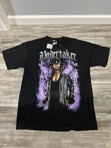 Vtg Y2K Undertaker T Shirt XL Black Double Sided NWT WWE - Picture 1 of 6