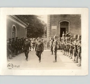 Foto de prensa del general francés Geran y general estadounidense GB DUNCAN Baccarat FRANCIA PRIMERA GUERRA MUNDIAL 1918 - Imagen 1 de 2