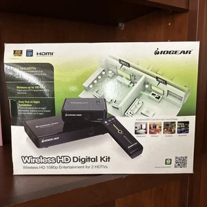 IOGear Bezprzewodowy zestaw 3D-HD Nadajnik i odbiornik Zestaw. GW3DHDKIT - Zdjęcie 1 z 6
