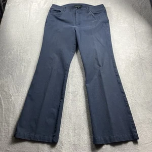 Lafayette 148 New York Womens Size 12 Jeans Textured Blue Bootcut Leg Stretch - Picture 1 of 10