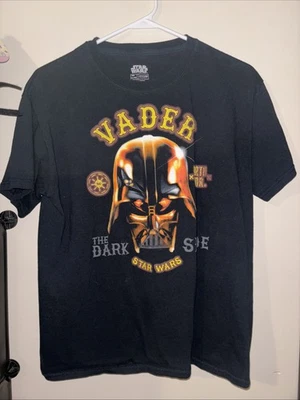 Camiseta Negra Star Wars Jerry Leigh Darth Vader Talla XL XG Usada Foto 1 de 4