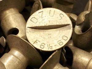 10) Dzus Fastener MANY SIZES AVAILABLE F head Flat Button Stud Genuine DZUS - - Picture 1 of 6