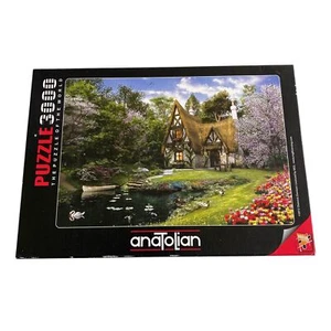 Anatolian Spring Lake Cottage 3000 Pcs Puzzle Opened Box Factory Sealed Pcs Bag - Picture 1 of 8