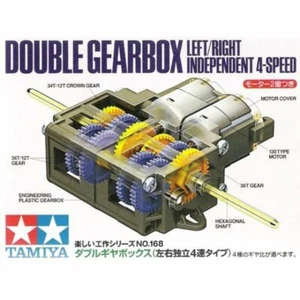 Tamiya 70168 Double Gear Box Left/Right Independent 4 Speed For STEM Model Robot - Picture 1 of 1