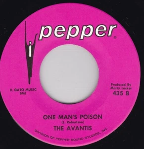 Soul / Funk--The Avantis--One Man's Poison / You Got A Funny Way (Of Showing - Picture 1 of 2