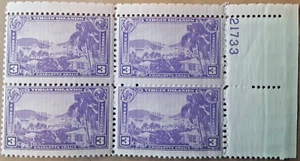 1937 US Scott#802 Charlotte Amalie Harbor Virgin Islands 3c StampPlt#21733 Env#1 - Picture 1 of 2
