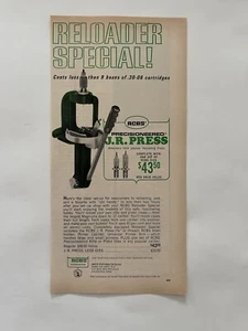 Vintage 1970 Print Ad RCBS J.R. Press Reloading Equipment - Ad Only - Picture 1 of 3