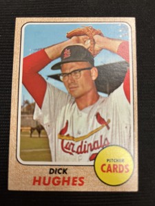 1968 Topps #253 Dick Hughes / EX-MT / Set Break