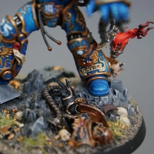 Triumvirate Primarch Roboute Guilliman Warhammer 40k Esercito Ultramarines Dipinto - Foto 1 di 5