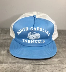 Tarheels University Square North Carolina Hat Powder SnapBack Blue College Cap - Picture 1 of 11
