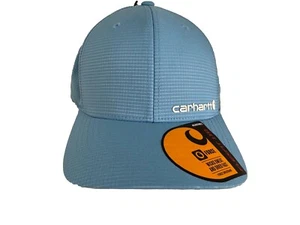 Carhartt Force Logo Flexfit Snapback Adjustable One size Cap Hat Light Blue Men - Picture 1 of 4