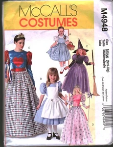 4948 McCalls SEWING Pattern Misses Halloween Costume Princess Witch Snow White - Picture 1 of 2