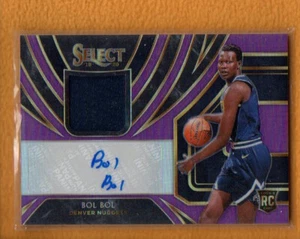 Bol Bol 2019-20 Panini Select Basketball Rookie Jersey Purple Prizm RC Auto /99 - Picture 1 of 2