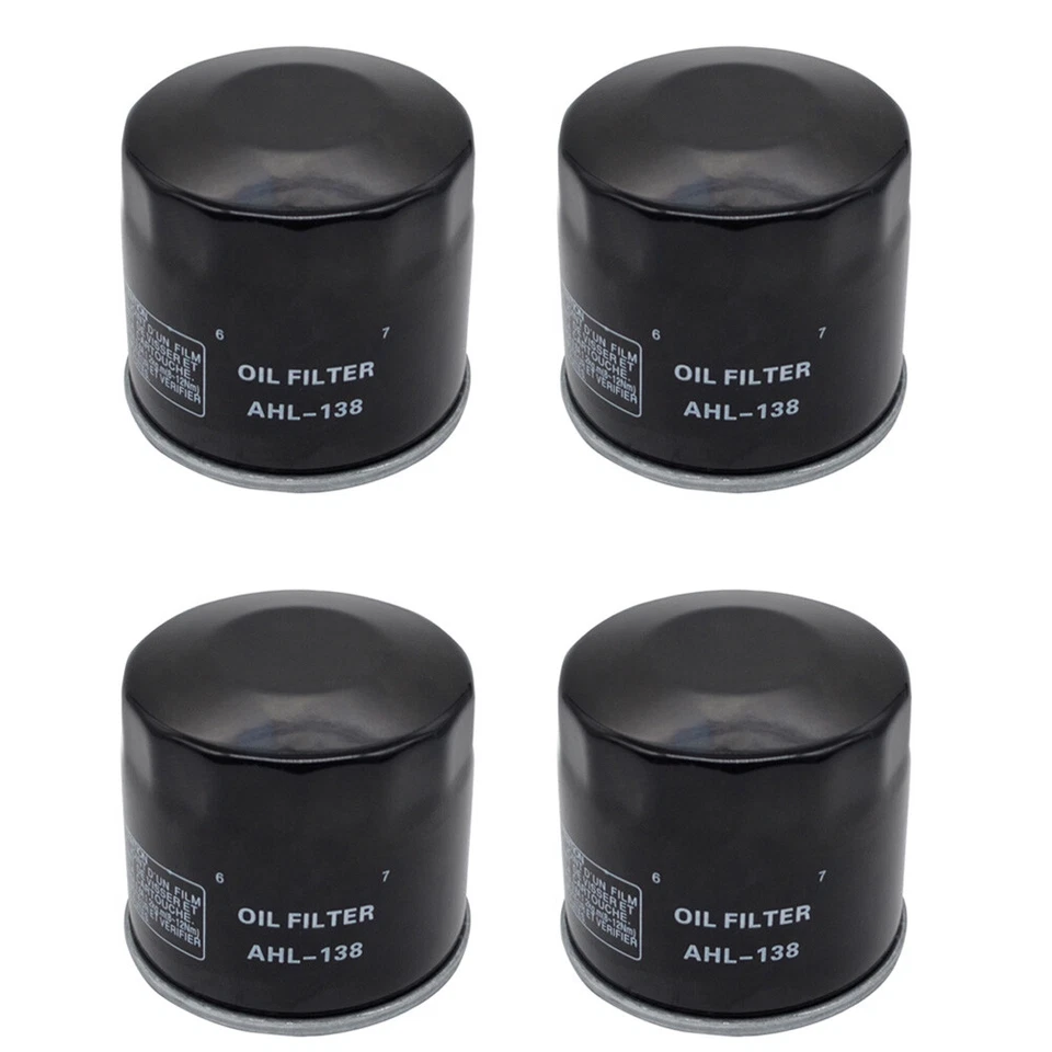 Paquete de 4 filtros de aceite para Suzuki DL650 LTA450 LTA400 LTA500 LTA750 M90 C90Boulevard Foto 1 de 4