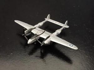 MAISTO 2011 TAILWINDS P-38 LIGHTNING SILVER 3.5" DIE CAST AIRCRAFT PLANE NO BASE - Picture 1 of 13