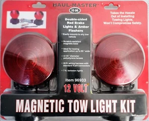 MAGNETIC TOW LIGHT KIT by HAUL MASTER 12v, New In Box - Foto 1 di 2