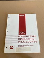 1989 Jeep Service Diagnostic Manual YJ 2.5 Wrangler Electronic Fuel Injection