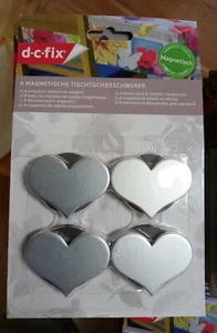 d-c-fix tablecloth weights magnetic Hearts, new, Germany. Set Of 4. - Picture 1 of 1