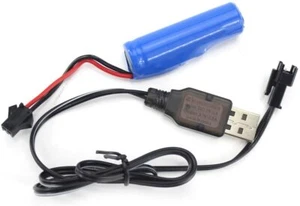 Fisca Spare Rechargeable 3.7V 800mAh Lithium Ion Battery with USB Charger, SM 2P - Picture 1 of 1