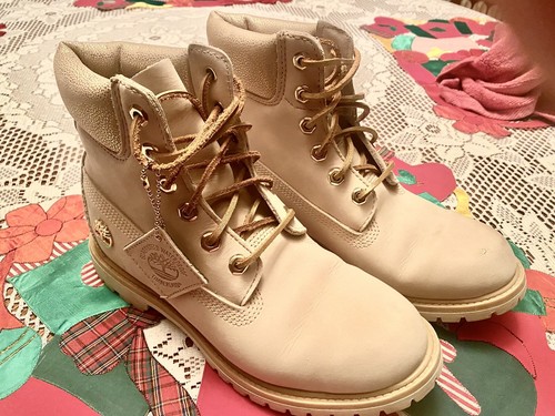Timberland Premium Boots donna osso chiaro edizione limitata taglia 9 5 difficili da trovare