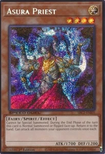 ASURA SACERDOT SECRET RARA SBC2-ENI05 GIOCO DI LUCI YUGIOH - Foto 1 di 1