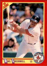 1990 Score Mike Greenwell Boston Red Sox #345