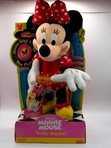 Vintage 2000 Disney Minnie Mouse Tuney Bopper Plüsch musikalisch singen spielt Flöte - Bild 1 von 5