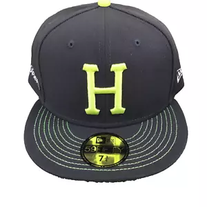 HUF x New Era 59Fifty Fitted Hat Gray Green Size 7 3/4 Forever H Classic H AM1 - Picture 1 of 8