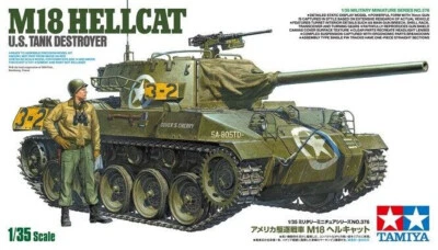 TAMIYA 1:35 KIT CARRO ARMATO M18 HELLCAT U.S. TANK DESTROYER   ART 35376 - Immagine 1 di 3