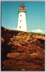 Postcard Prince Edward Island PEI Point Prim Lighthouse Built 1846 Unposted - Bild 1 von 2