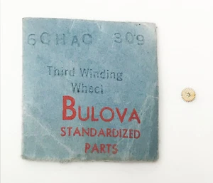 Bulova Nuevo Original 6CHAC Tercera Rueda de Cuerda 309 1 SOLO Rueda de Cuerda - Imagen 1 de 4
