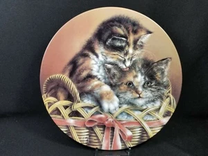 Vintage 1993 Isakov/ Baskets of Love #2 "Cody & Courtney" Calico Cats, NIB w/COA - Picture 1 of 8