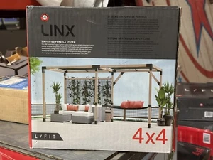 LINX Wild Hog 4" L/Fit schwarz Stahl Verlängerung Halterung Pergola für 4x4 Pfosten - NEU - Bild 1 von 4