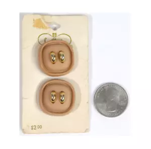 4 Vtg NOS c1950s / 1960s Lamode Buttons on Cards Italy Modernist Large Plastic - Picture 1 of 4